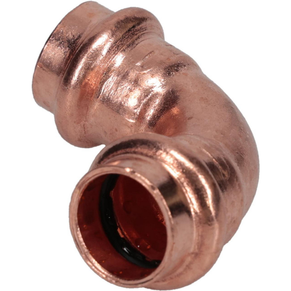 NIBCO Wrot Copper Pipe 90 ° Elbow: 1/2" Fitting, P x P, Press Fitting, Lead Free - 9055455PC