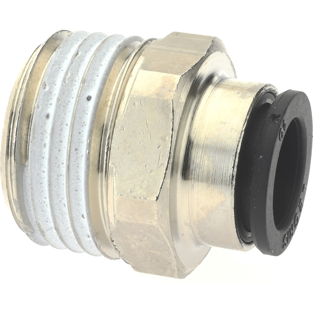 Legris Push-to-Connect Tube x Male BSPT Fitting: Connector, BSPT, 10.00 mm OD - 3175 10 17