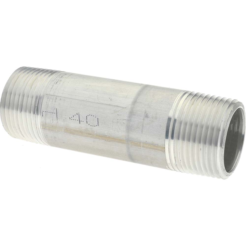 Merit Brass 3 x 4" 6061 Aluminum Pipe Nipple - 8048-400