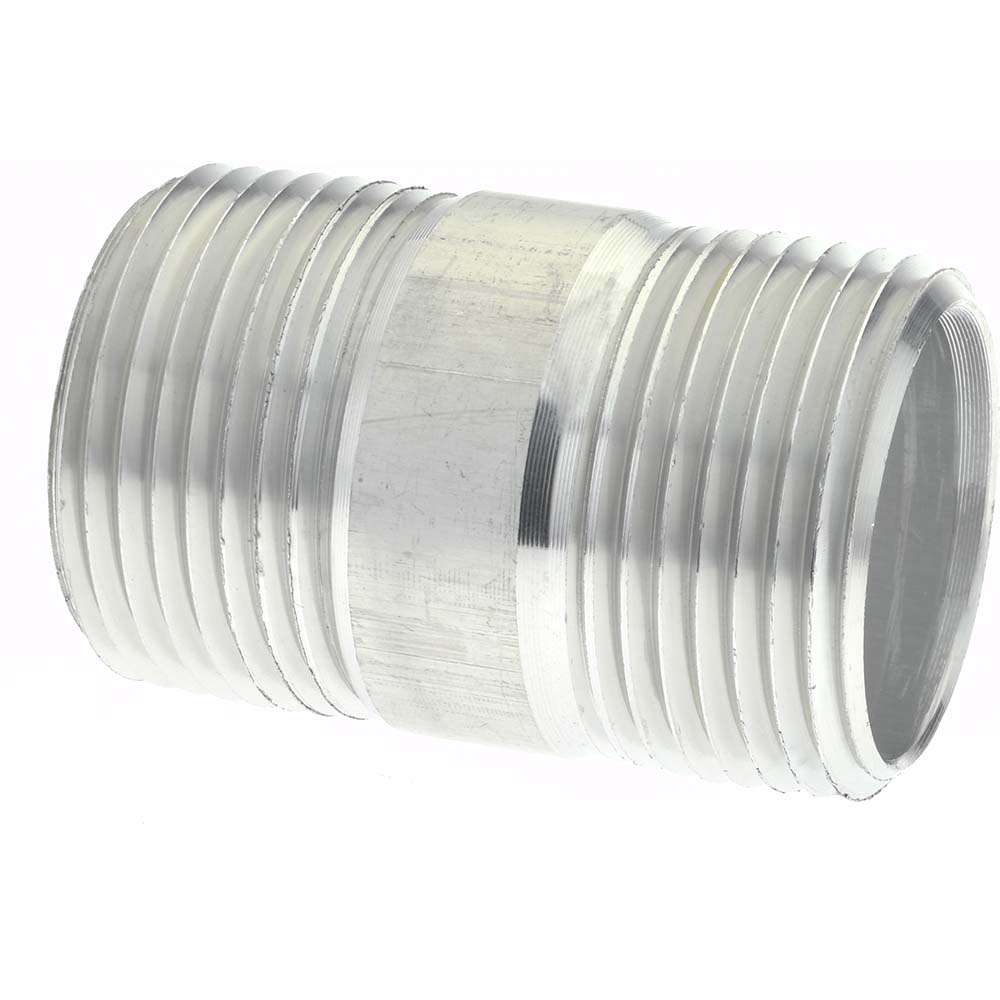 Merit Brass 3 x 4" 6061 Aluminum Pipe Nipple - 8048-400