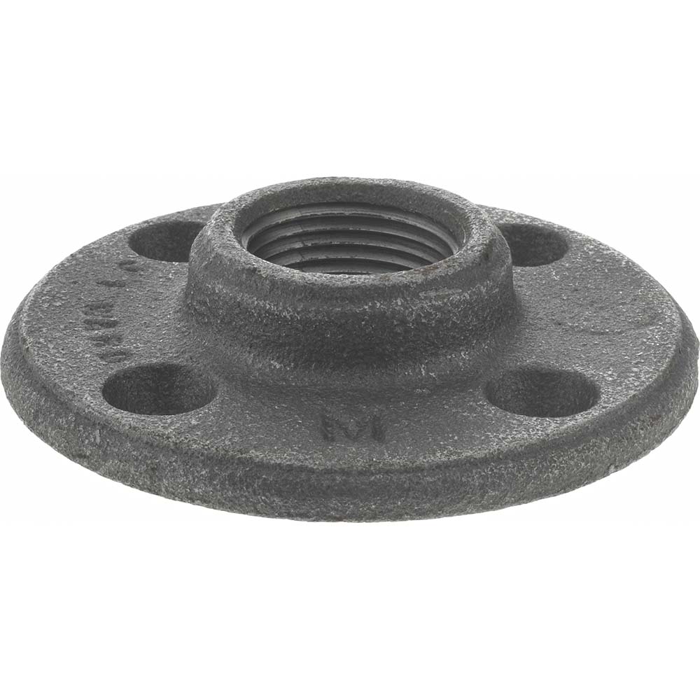 Anvil 3/4" Pipe, 3-1/4" OD, 5/8" Hub Length, Black Floor Pipe Flange - 0310105200