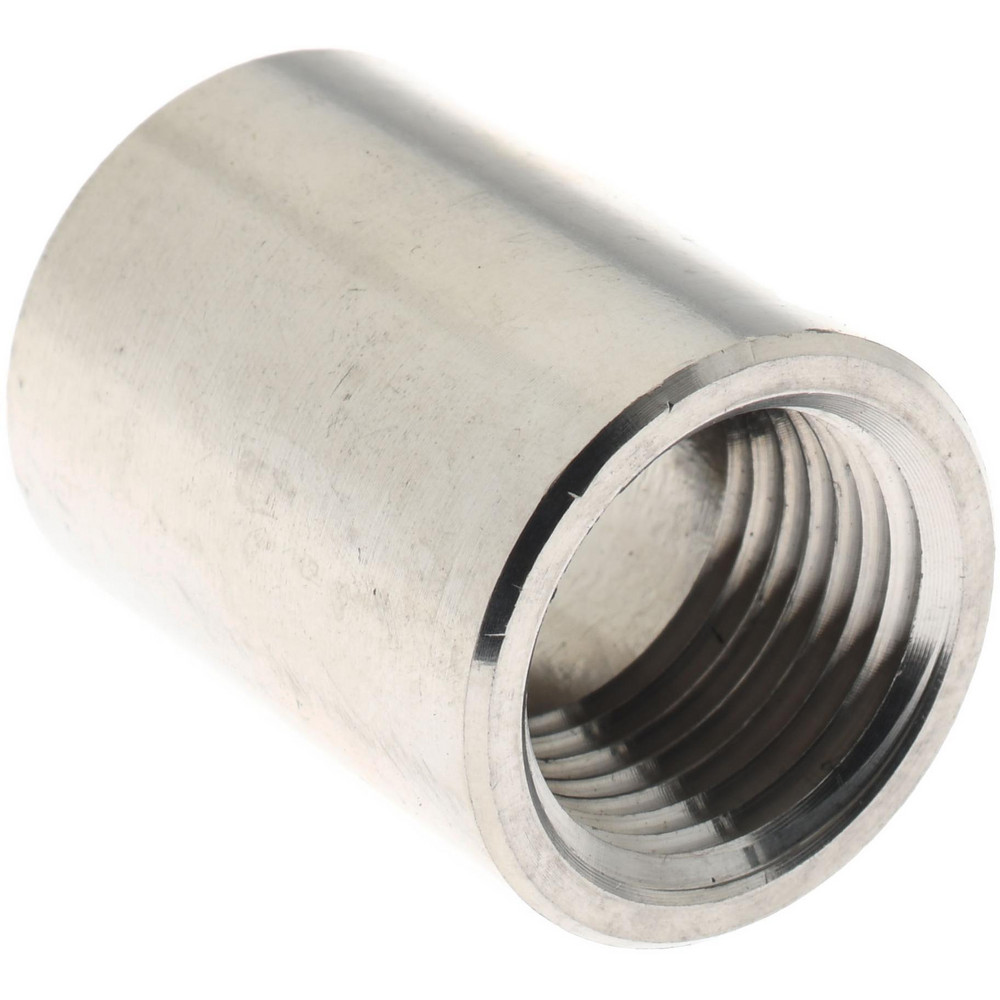 Merit Brass Pipe Coupling: 1-1/2", 304 Stainless Steel - K411-24