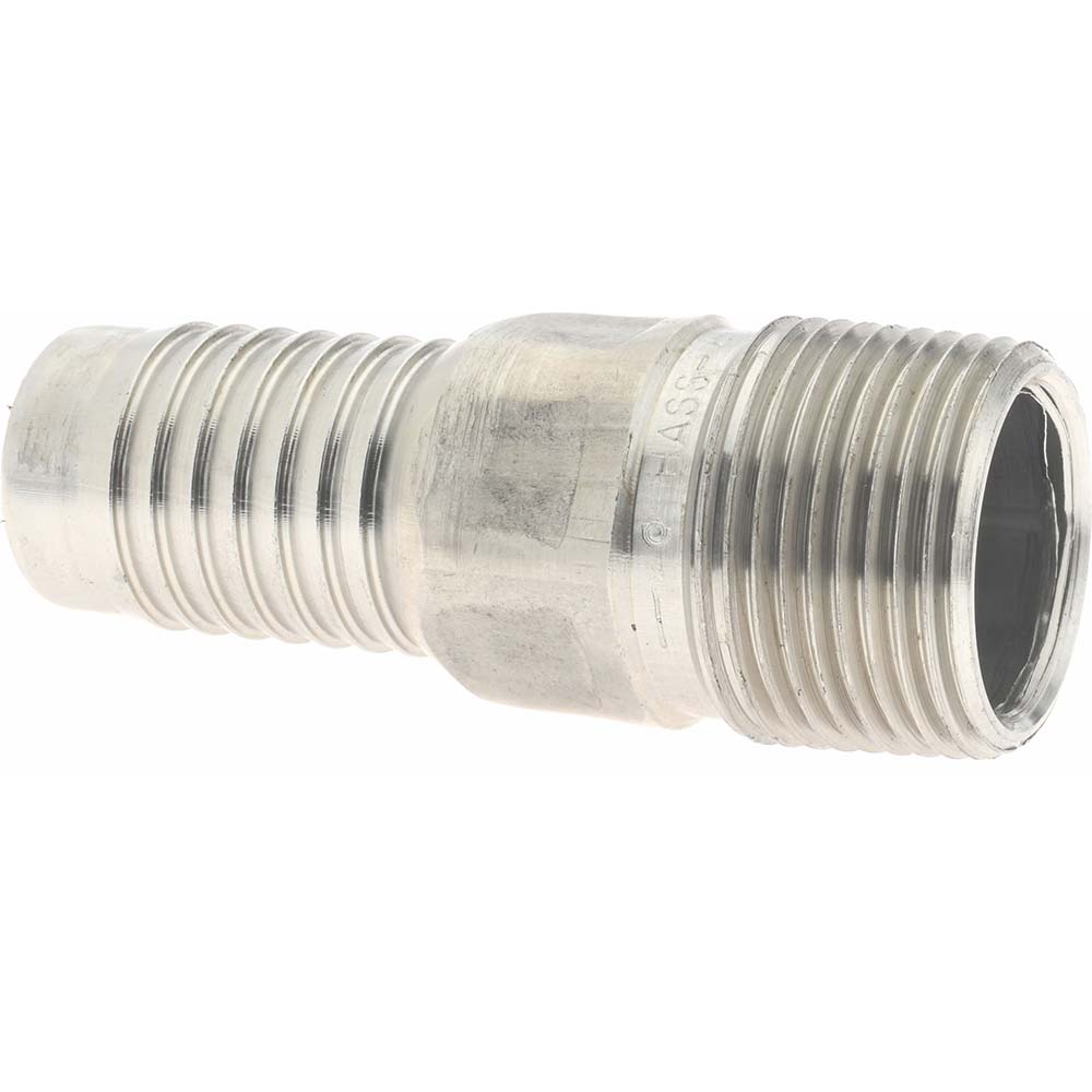 Dixon Valve & Coupling Combination Hose Nipples: Type: Threaded Nipple; Material: Stainless Steel; Thread Standard: Male NPT - DV-00331