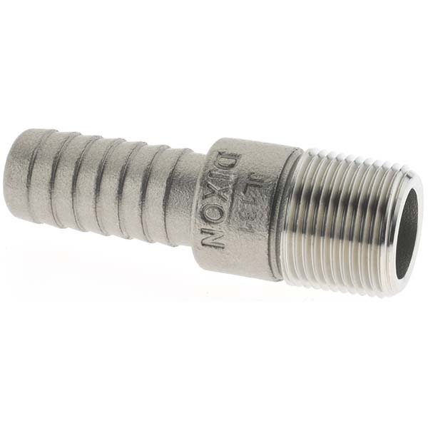 Dixon Valve & Coupling Combination Hose Nipples: Type: Threaded Nipple; Material: Stainless Steel; Thread Standard: Male NPT - DV-00331