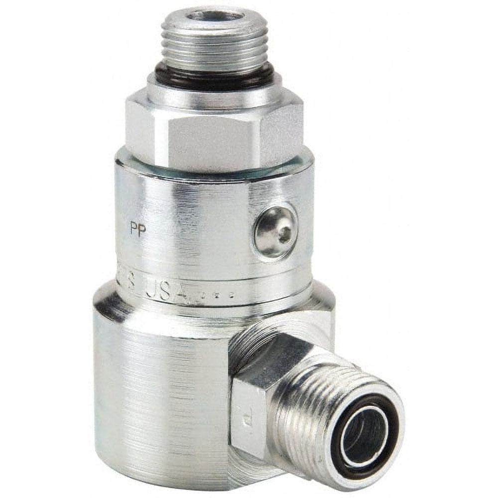 Parker Compression Tube Connector: 1/4-18, ORFS x NPTF - 6 FLO-S