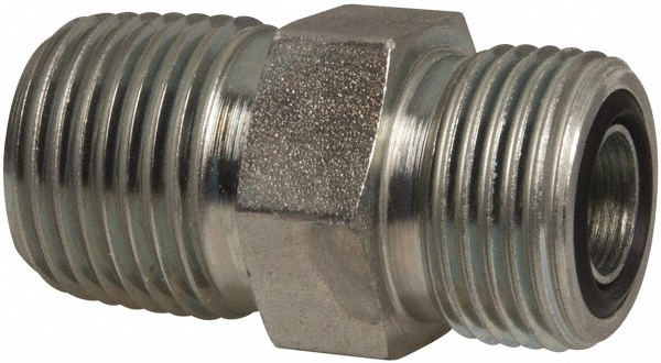 Parker Compression Tube Connector: 1/4-18, ORFS x NPTF - 6 FLO-S