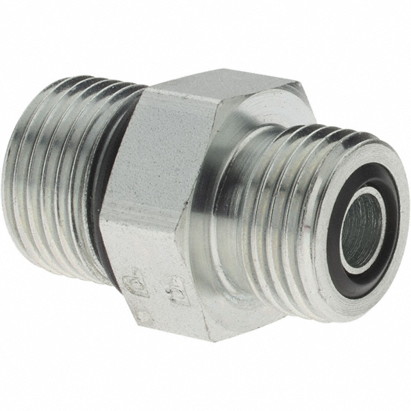 Parker Compression Tube Connector: 1/4-18, ORFS x NPTF - 6 FLO-S