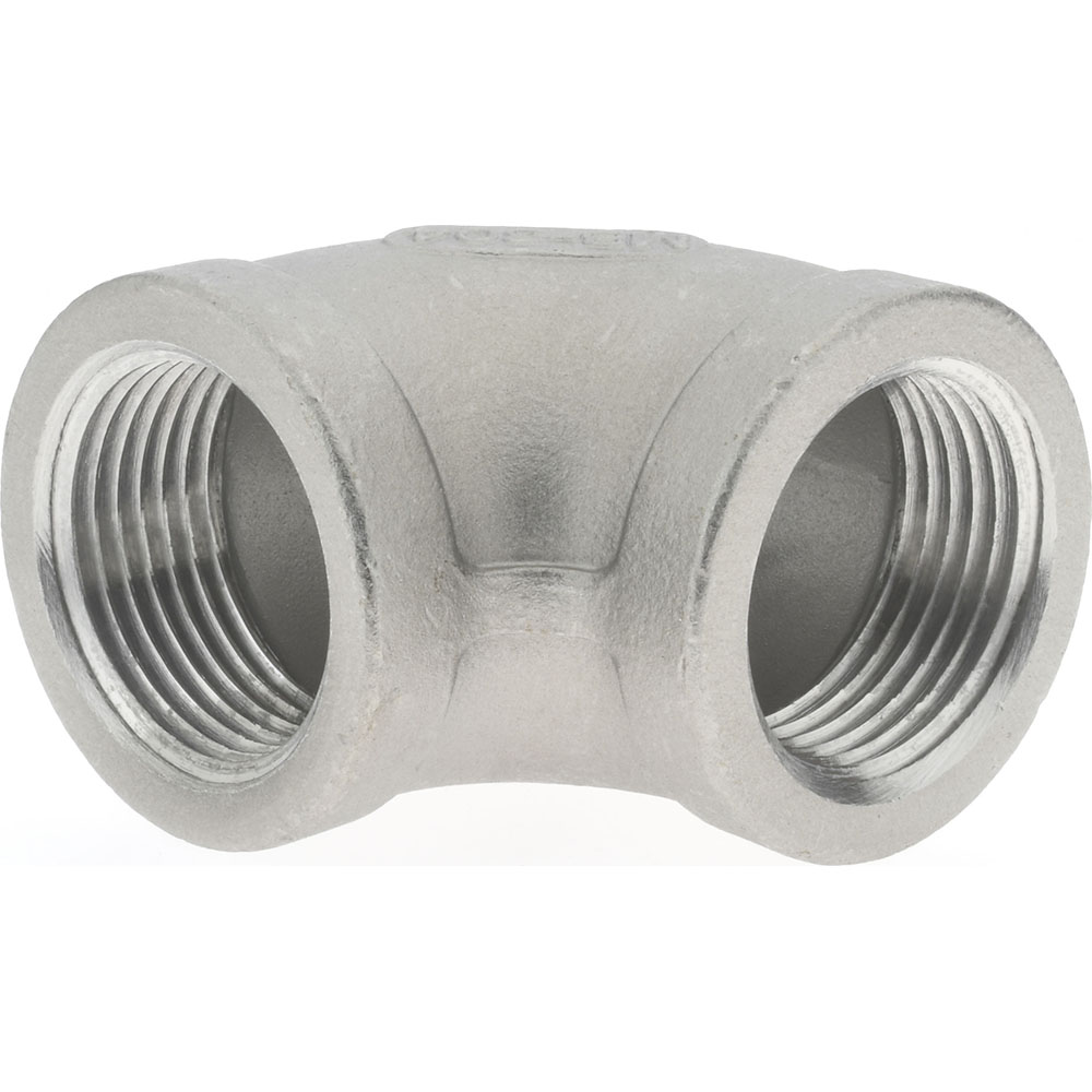Merit Brass Pipe 90 deg Elbow: 1", 304 Stainless Steel - K401-16