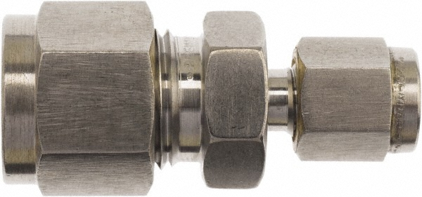 Brennan Compression Tube Union: 1/2" Tube OD, Compression x Compression - KP4267