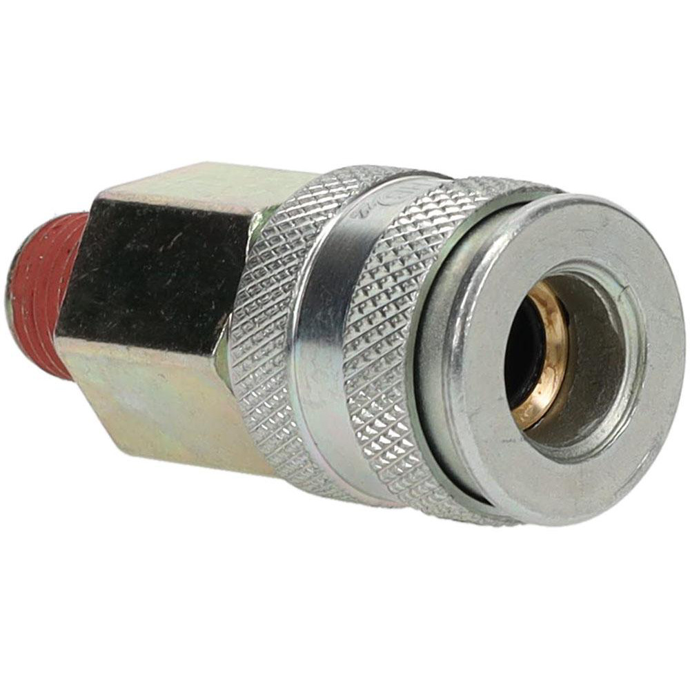 Value Collection Pneumatic Hose Coupling: 1/4" Thread, 1/4" Body Dia, Universal Interchange - 2348072531