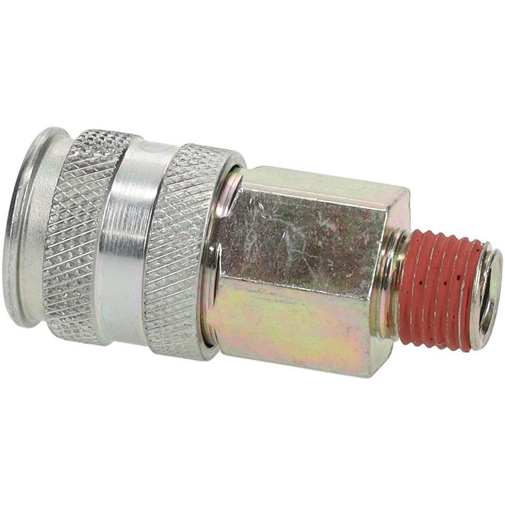 Value Collection Pneumatic Hose Coupling: 1/4" Thread, 1/4" Body Dia, Universal Interchange - 2348072531