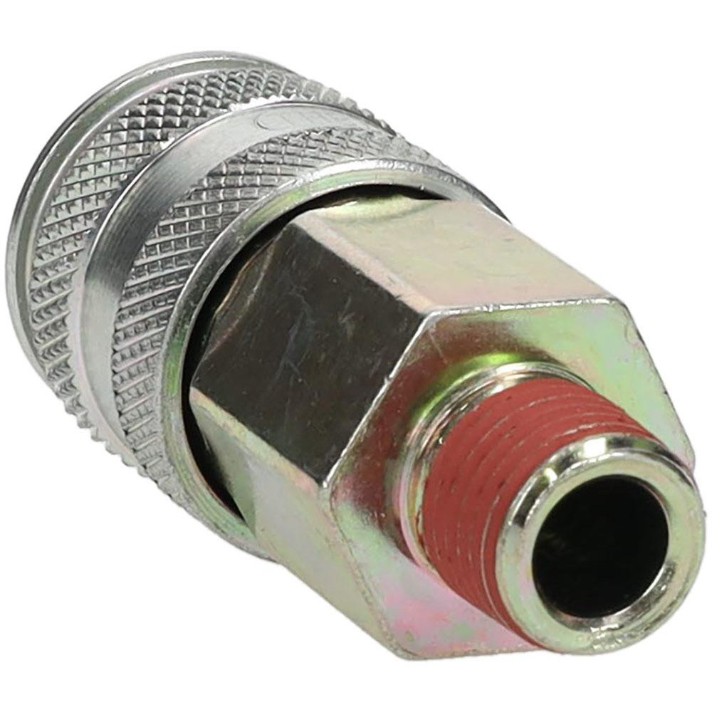 Value Collection Pneumatic Hose Coupling: 1/4" Thread, 1/4" Body Dia, Universal Interchange - 2348072531