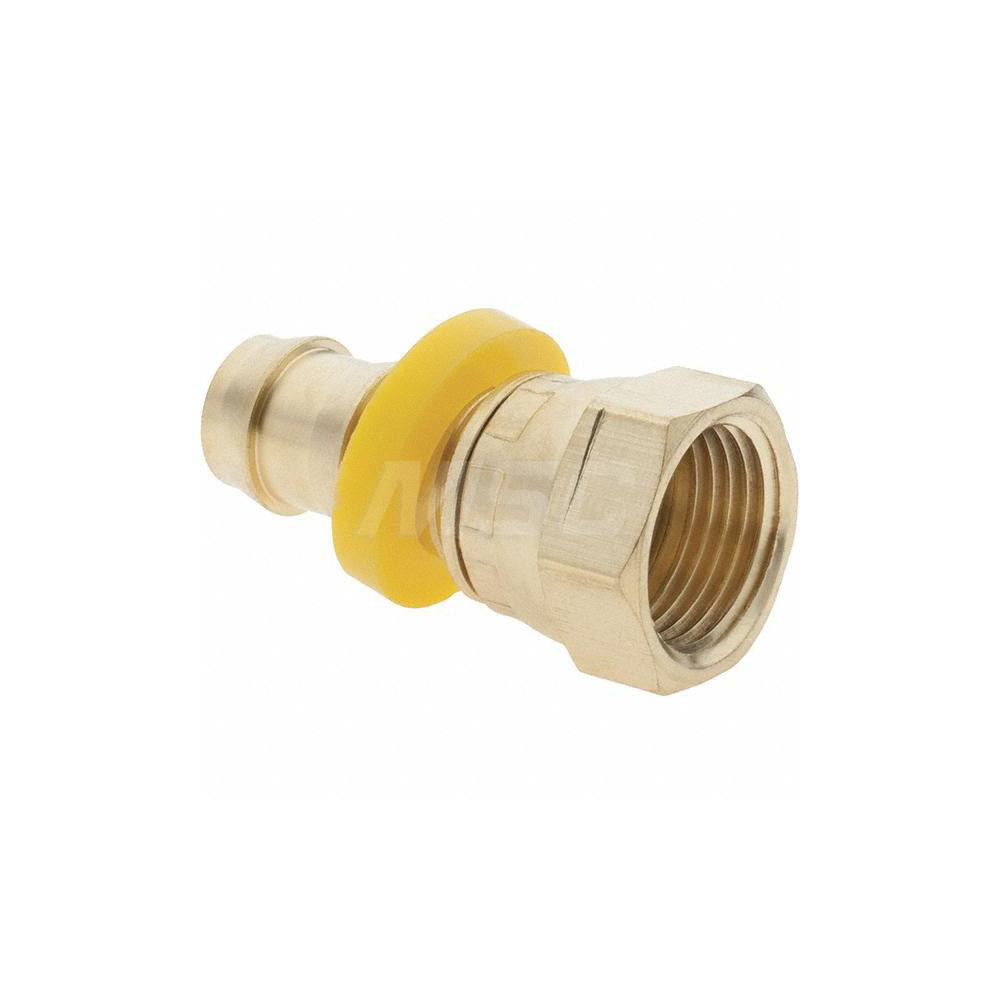Value Collection Barbed Push-On Hose Female Connector: 3/4" UNF, Brass - 2753004030