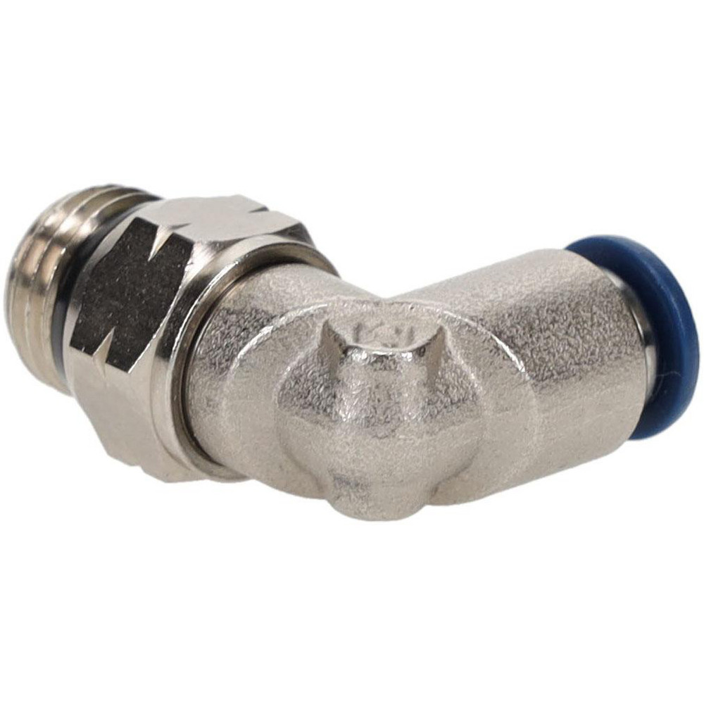 PRO-SOURCE Push-to-Connect Tube x Universal Thread Fitting: Swivel Elbow, 1/4 Thread, Universal, 1/4" OD - 2555614465PRO