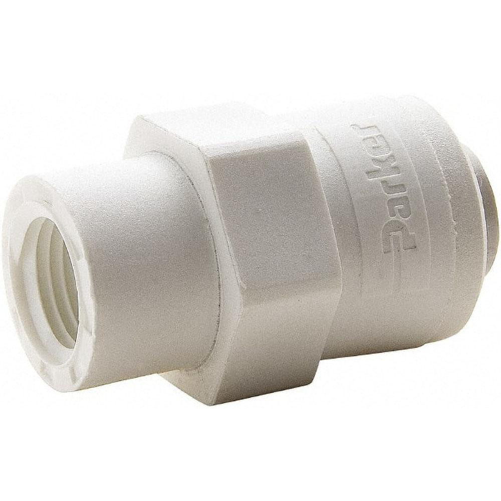 Parker Push-to-Connect Tube x Pipe Fitting: Connector, NPTF, 3/8" OD - PP6MC4