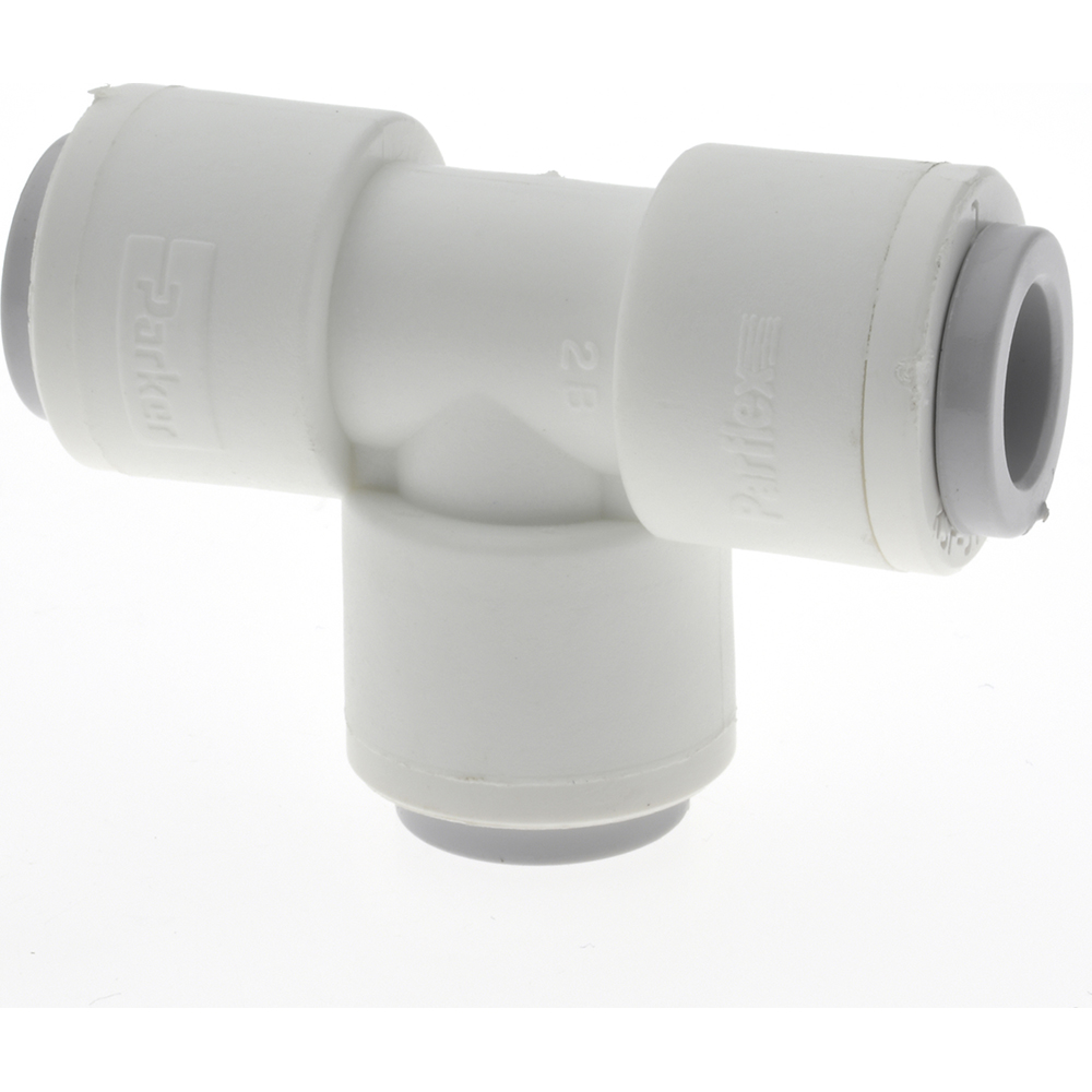 Parker Push-to-Connect Tube x Pipe Fitting: Connector, NPTF, 3/8" OD - PP6MC4