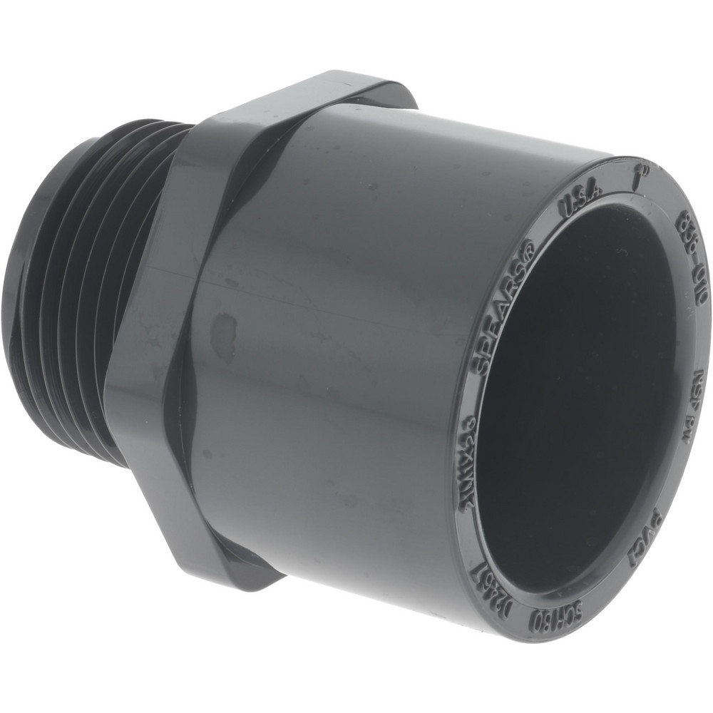 Parker Push-to-Connect Tube x Pipe Fitting: Connector, NPTF, 3/8" OD - PP6MC4