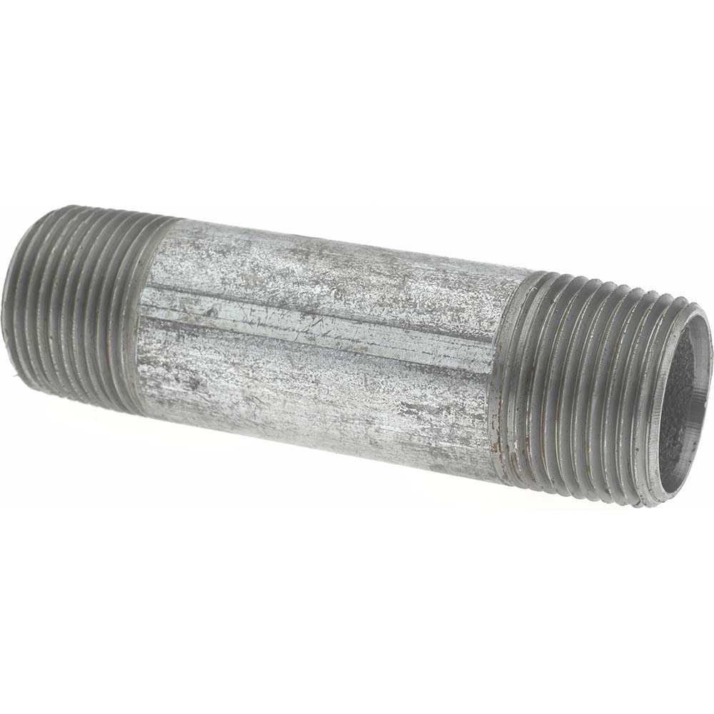 Value Collection Galvanized Pipe Nipple: 1", 3-1/2" Long, Schedule 40, Steel - MSCNG06035