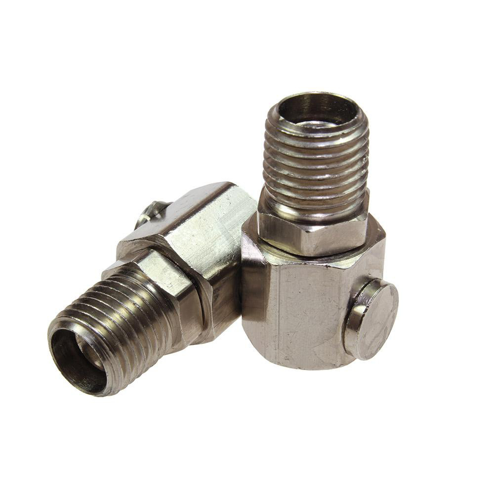 Value Collection Pneumatic Swivel Fitting: 1/4" Male NPT, Industrial Interchange - NFAP-N2M-UA