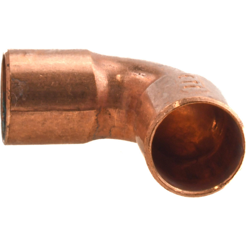 Mueller Industries Wrot Copper Pipe 90 ° Elbow: 3/4" Fitting, C x C, Solder Joint - W 01634