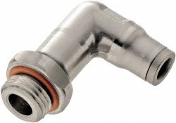 Legris Push-to-Connect Push-to-Connect Fitting: Extended Elbow, M5x0.8 Thread, 4.00 mm OD - 3899 04 19