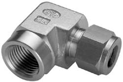 Ham-Let Compression Tube Connector: 1/2" Tube OD, Compression x FNPT - 3001802