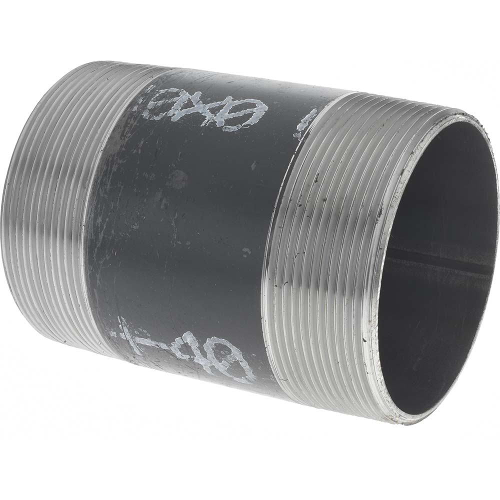 Anvil Black Pipe Nipple: 4" Dia x 6" Long, Schedule 40 - 0330054404