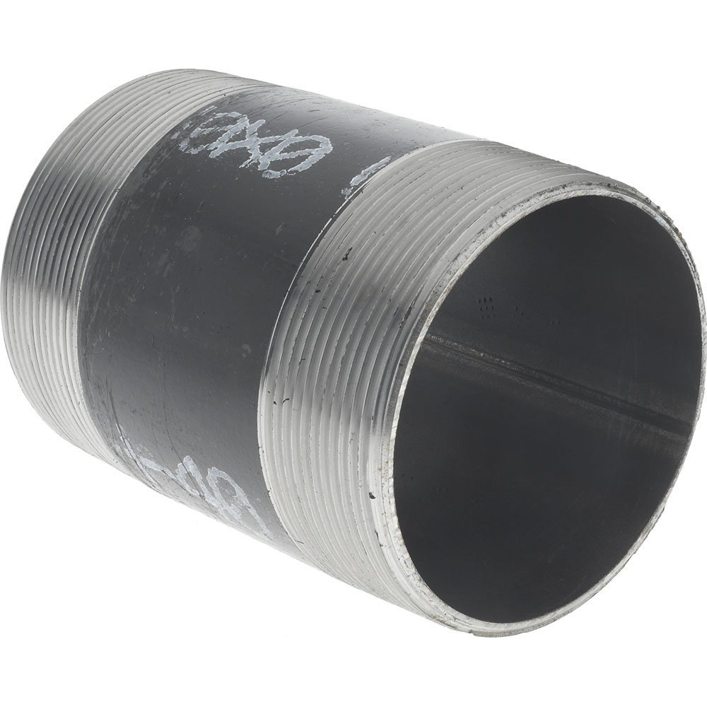 Anvil Black Pipe Nipple: 4" Dia x 6" Long, Schedule 40 - 0330054404