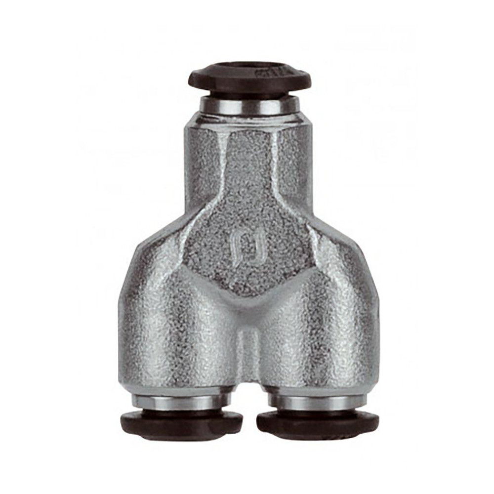 Aignep USA Push-to-Connect Tube x Tube Fitting: Union Y, 4.00 mm OD - 50310N-4