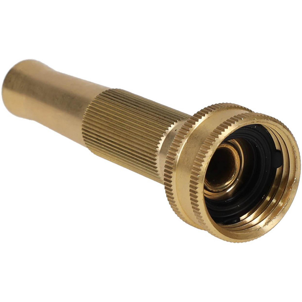 Merit Brass Brass Pipe Nipple: Threaded on Both Ends, 1-1/2" OAL, 3/4" BSPT - 2012-150BSPT