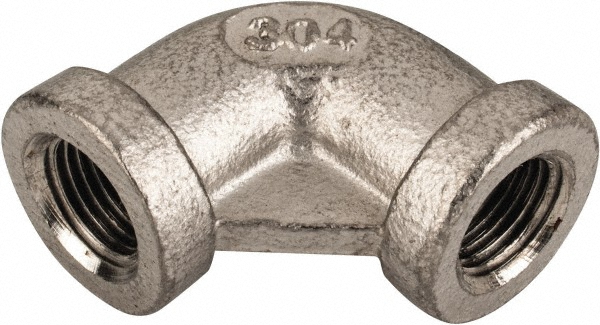 Value Collection Pipe 90 deg Elbow: 1/8", 304 Stainless Steel - 4LB901/8