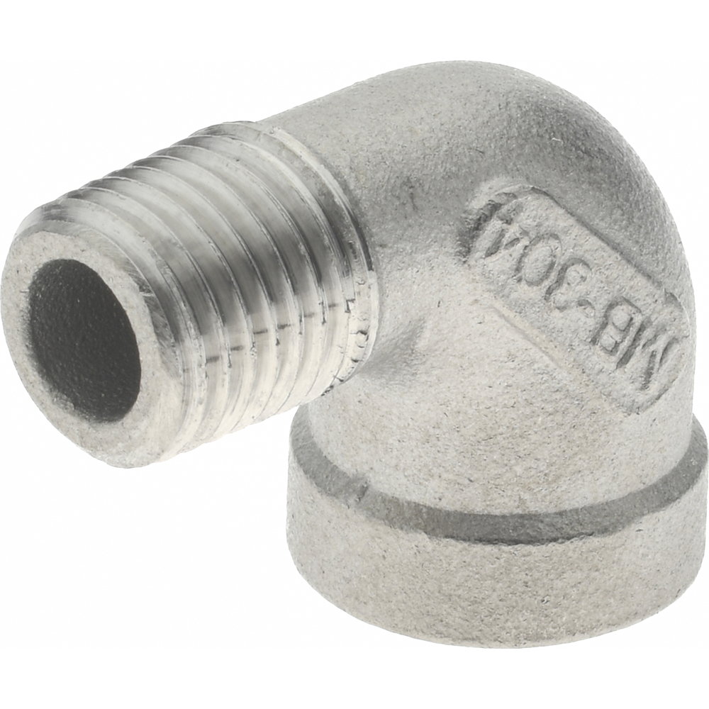 Value Collection Pipe 90 deg Elbow: 1/8", 304 Stainless Steel - 4LB901/8