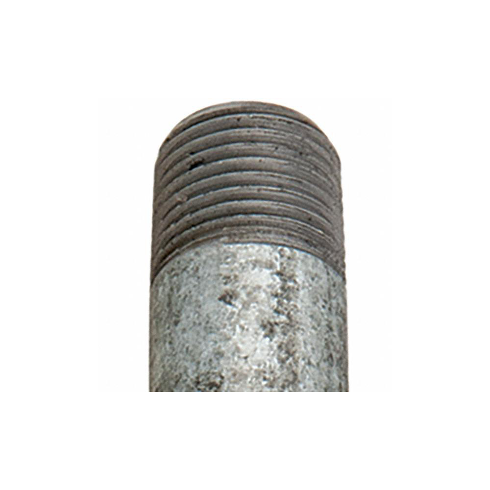 Anvil Galvanized Pipe Nipple: 1-1/2", 60" Long, Schedule 40, Steel - 0331238444