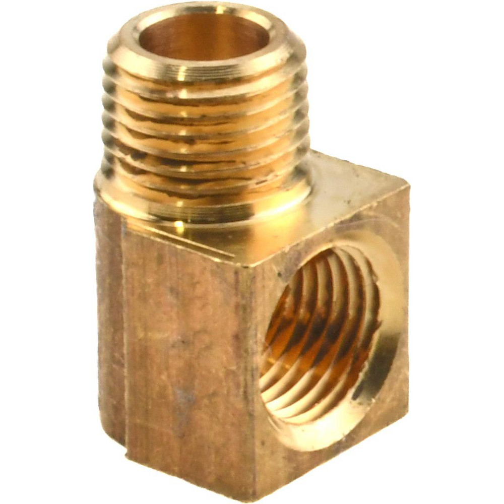 ANDERSON METALS Industrial Pipe Adapter: 1/8-27 Female Thread, 1/8-27 Male Thread, MNPT x FNPT - 756120-0202