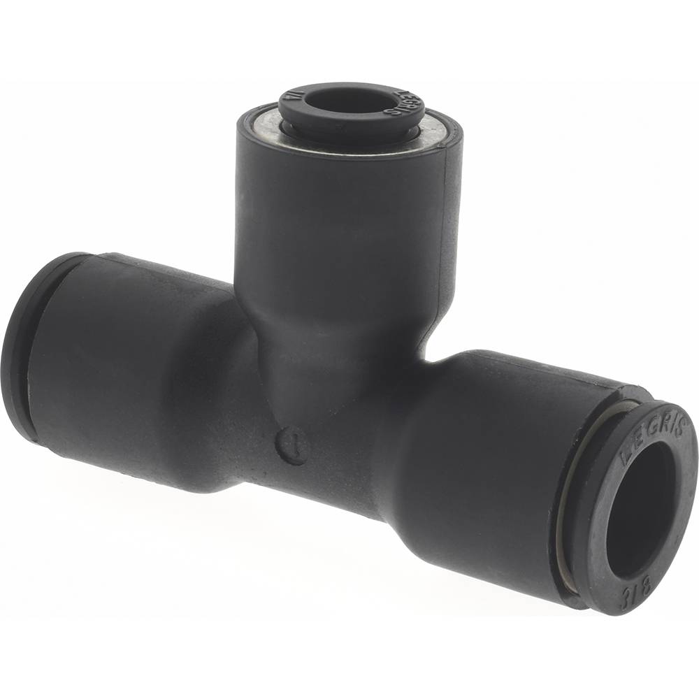 Legris Push-to-Connect Tube x Tube x Tube Fitting: Union, 3/8" OD - 3104 60 56