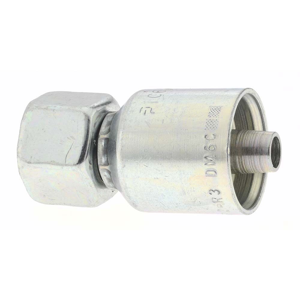 Parker Hydraulic Hose Swivel Fitting: 0.375" ID, 6 mm - PP-00287
