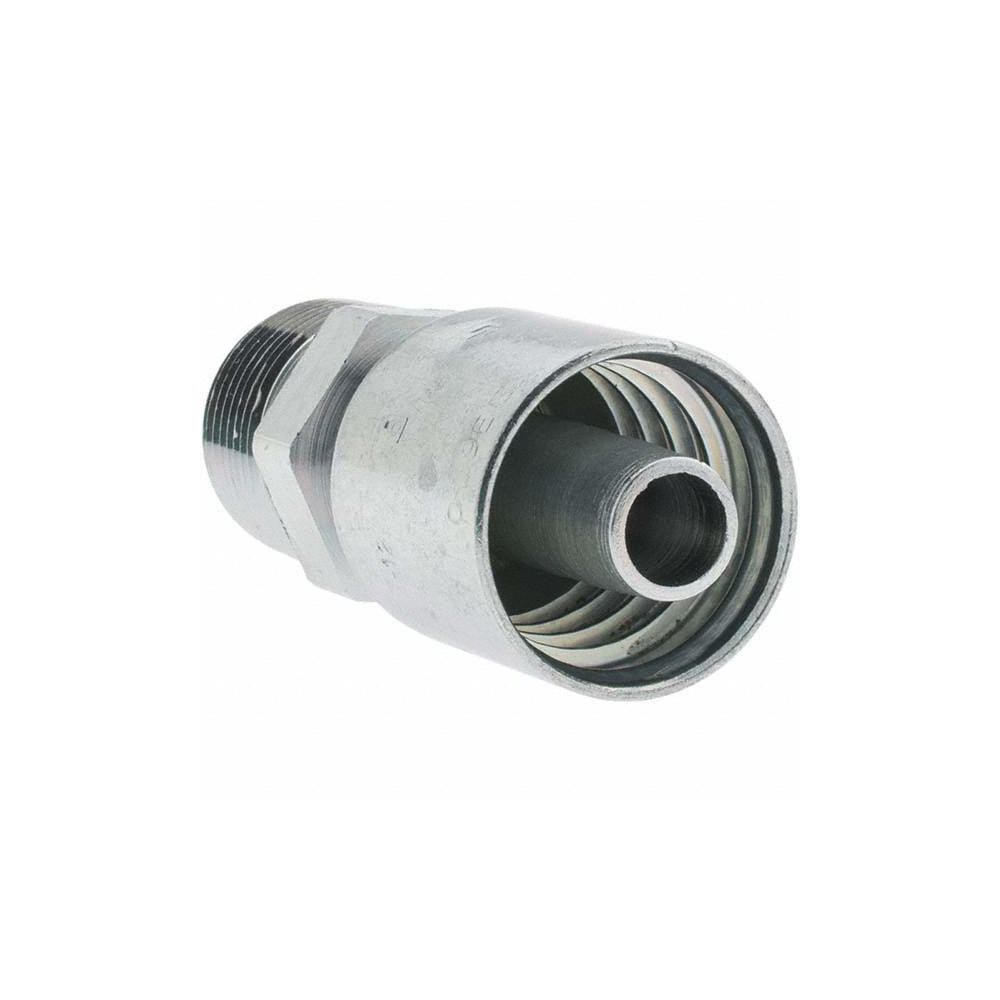 Parker Hydraulic Hose MPT Fitting: 0.5" ID, 8 mm, 3/4-14 - KP81277