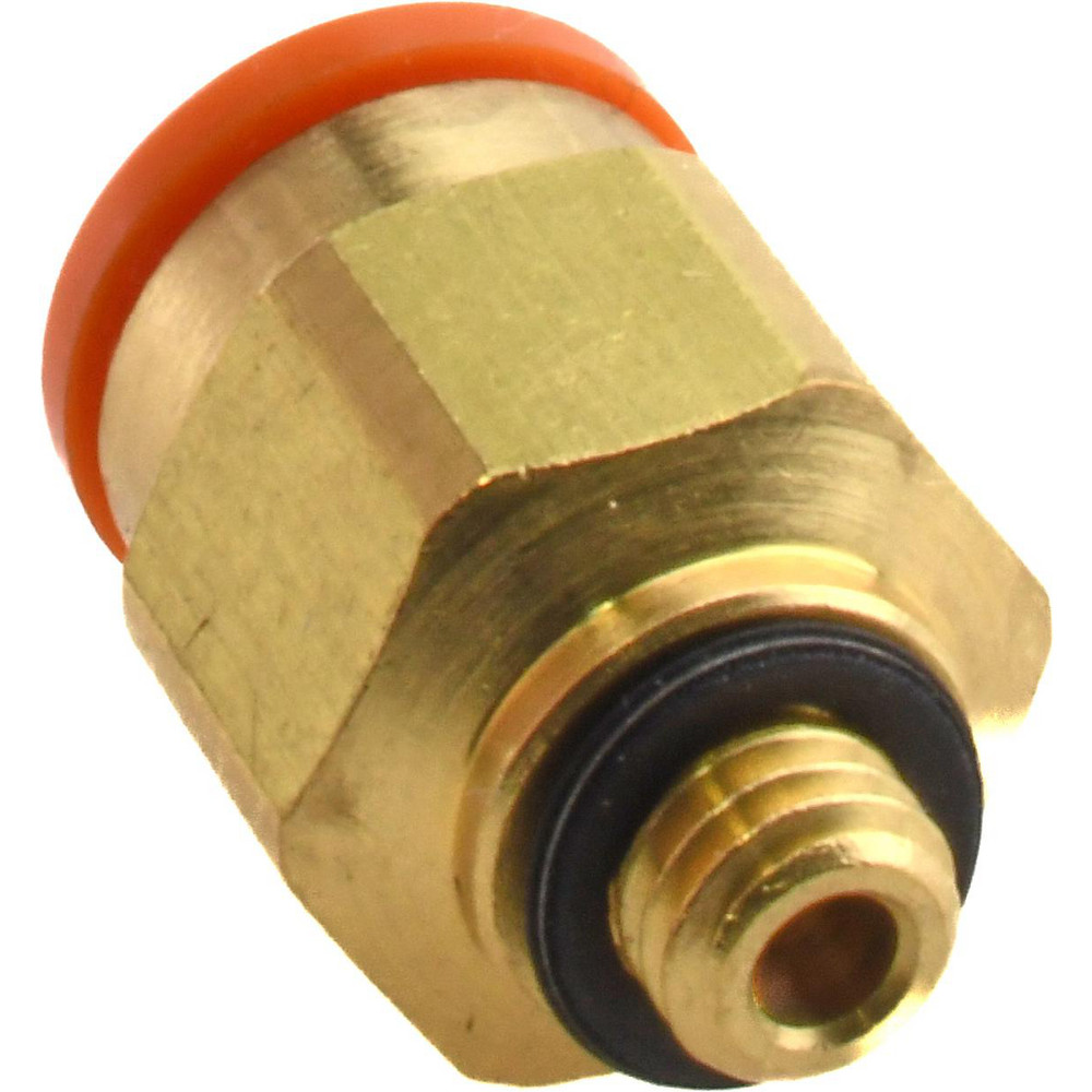 SMC PNEUMATICS Push-to-Connect Push-to-Connect Fitting: Connector, #10-32 Thread, UNF, 1/4" OD - KQ2H07-32A