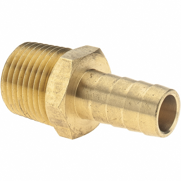 Value Collection Barbed Hose Fitting: 1/2" x 1/2" ID Hose, Male Connector - 2750003040