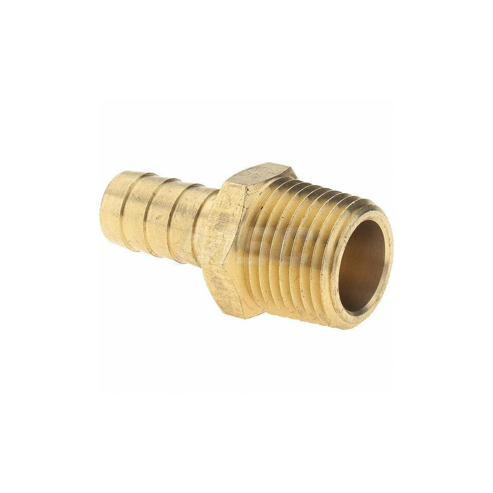 Value Collection Barbed Hose Fitting: 1/2" x 1/2" ID Hose, Male Connector - 2750003040