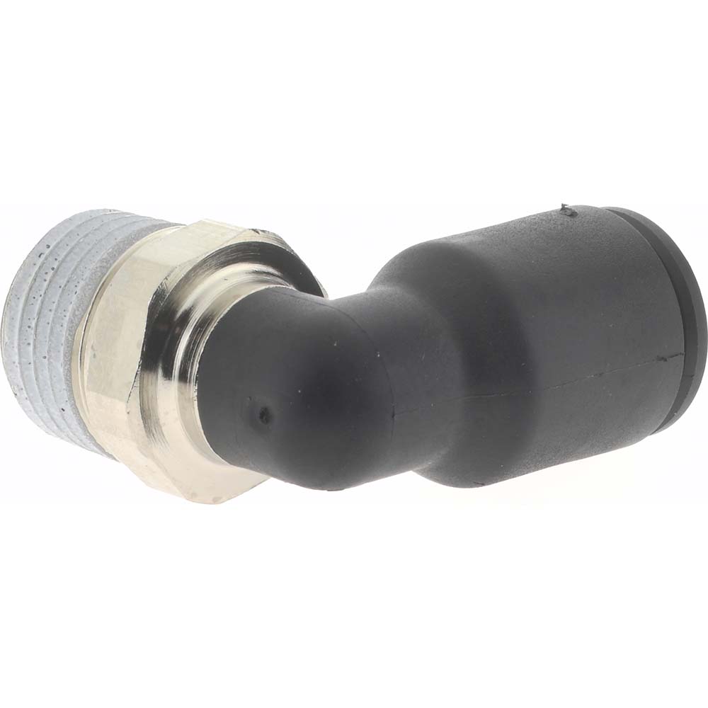 Legris Push-to-Connect Tube x Male BSPT Fitting: Male Elbow, BSPT, 5/16" OD - 3109 08 13