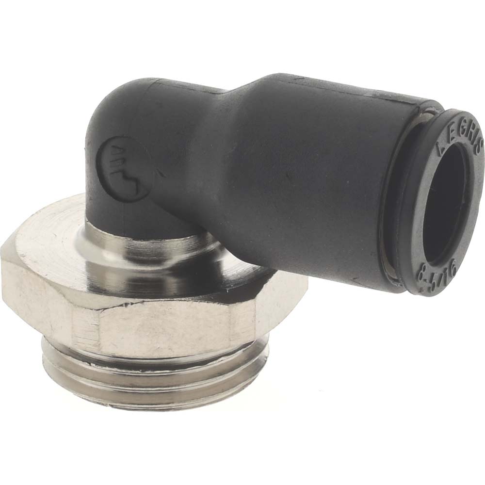 Legris Push-to-Connect Tube x Male BSPT Fitting: Male Elbow, BSPT, 5/16" OD - 3109 08 13