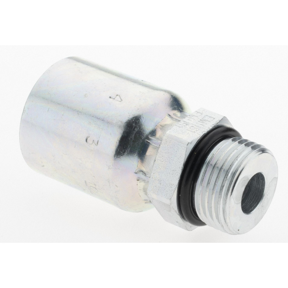Parker Hydraulic Hose Male Straight Thread O-Ring Fitting: 0.5" ID, 8 mm, 7/8-14 - KP81365