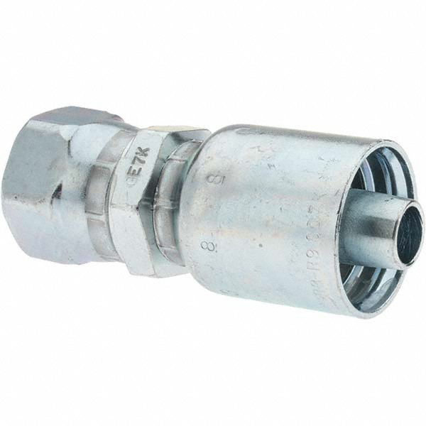 Parker Hydraulic Hose Swivel Fitting: 6 mm, 3/8-19 - KP84363