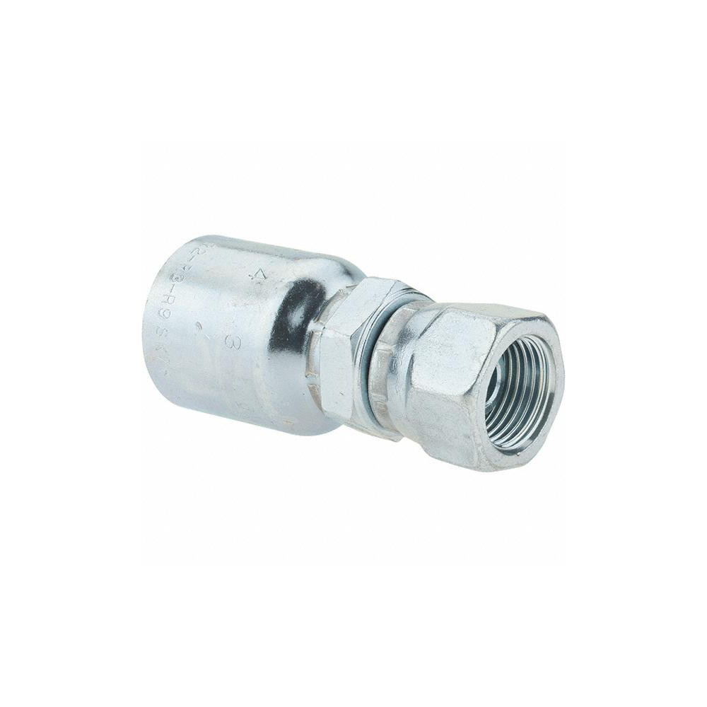 Parker Hydraulic Hose Swivel Fitting: 6 mm, 3/8-19 - KP84363