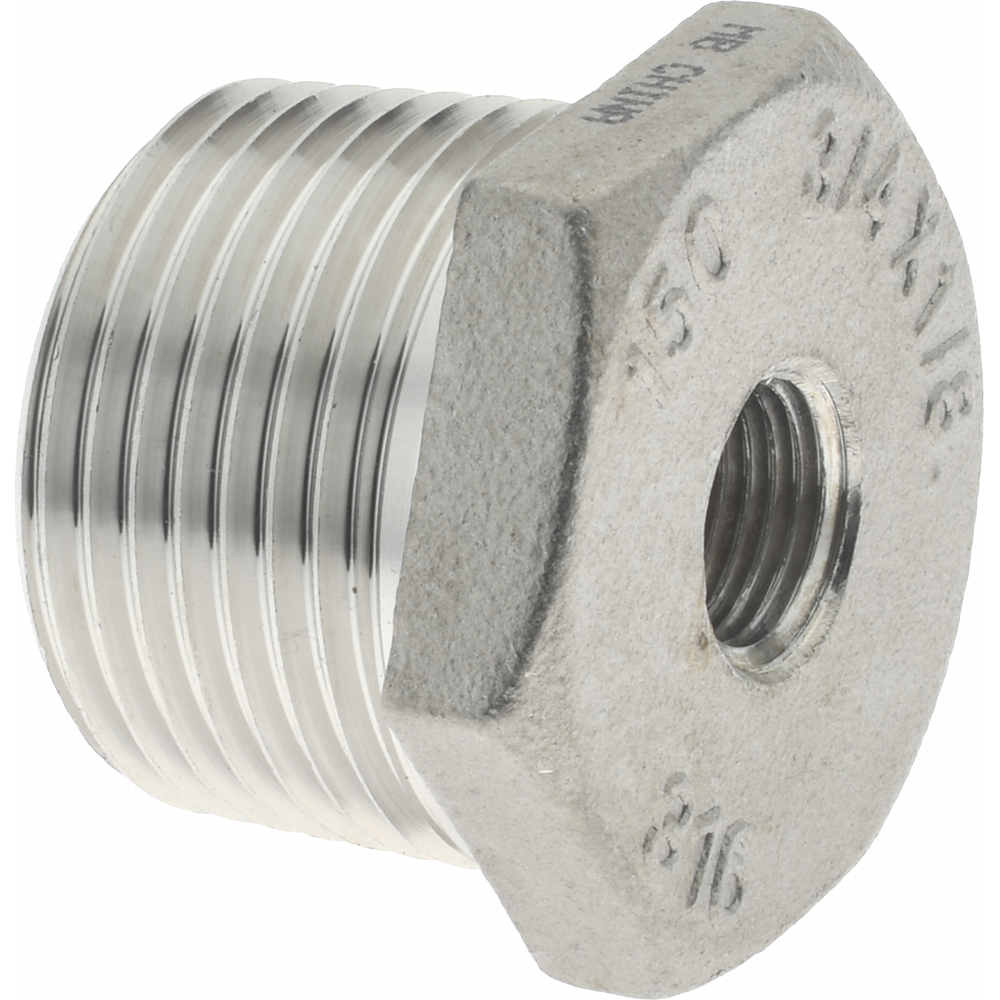 Merit Brass Pipe Bushing: 3/4 x 1/8", 304 Stainless Steel - K414-1202