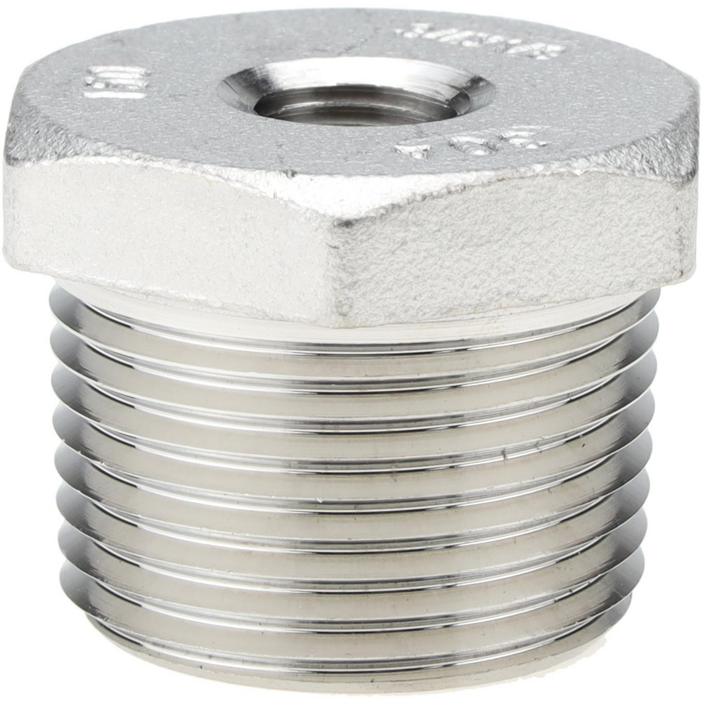 Merit Brass Pipe Bushing: 3/4 x 1/8", 304 Stainless Steel - K414-1202