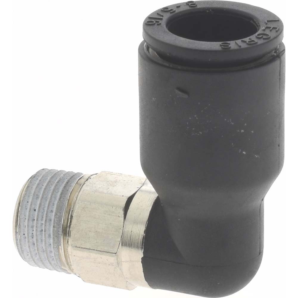 Legris Push-to-Connect Fitting: Male Elbow, BSPT, 1/2" OD - 3109 62 13