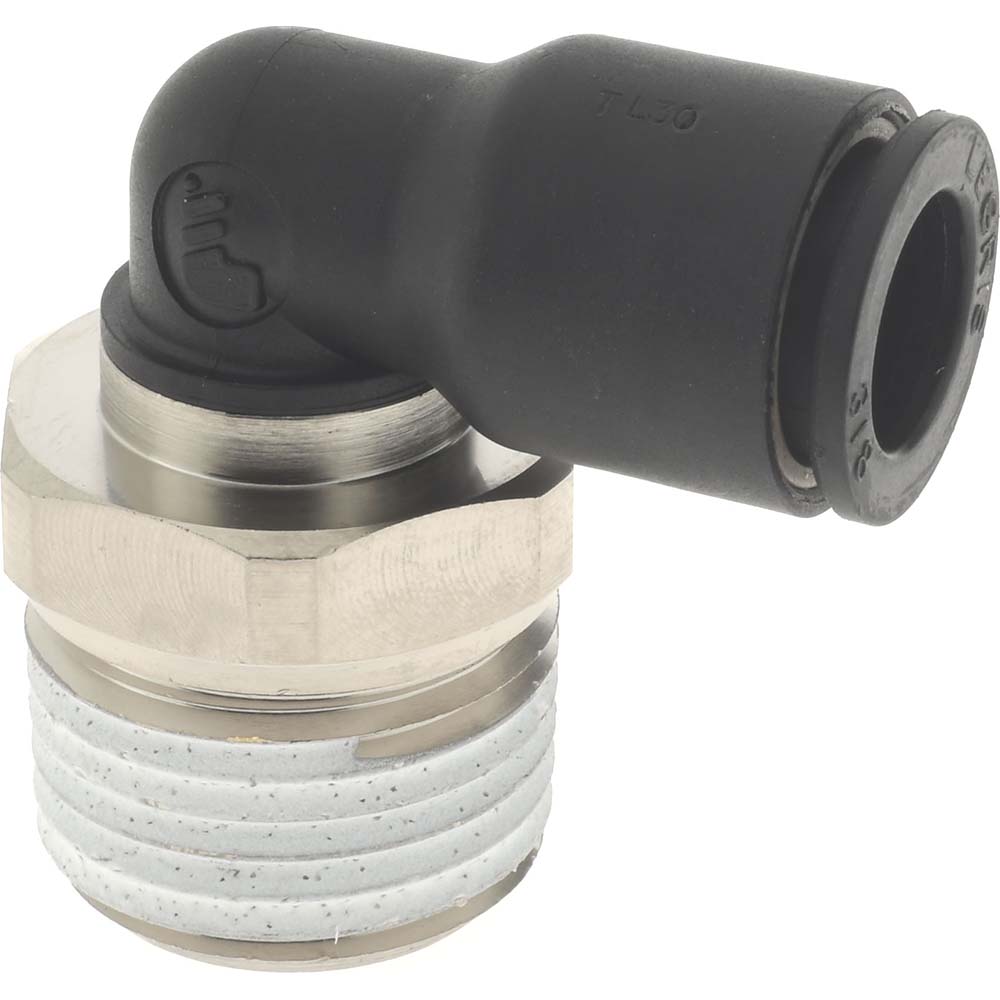 Legris Push-to-Connect Fitting: Male Elbow, BSPT, 3/8" OD - 3109 60 13