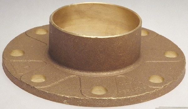 NIBCO 1" Pipe, 4-1/4" OD, Cast Copper Companion Pipe Flange - B495106